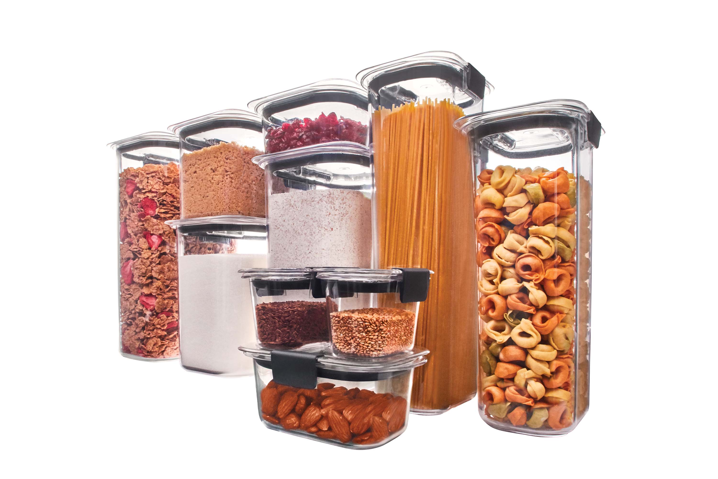 Plastic Cereals Storage Box Kitchen Pantry Organizer Airtight Dry Food  Container with Vents Moistureproof Coffee Bean Snack Jar
